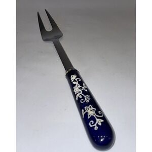 Temp-tations  Stainless 11 1/8" Cold Meat Serving Fork Silicone Handle